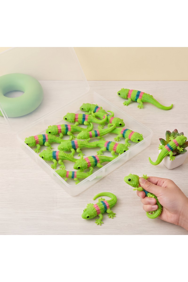 Kertenkele Tasarımlı Squishy - 12li Paket - Yumuşak Oyuncak