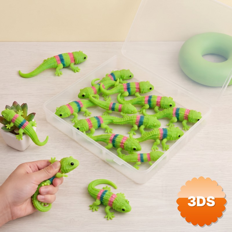 12 li Kertenkele Tasarımlı Squishy Yumuşak Oyuncak