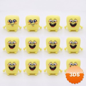 Sünger Bob Tasarımlı Squishy 12 li Paket Yumuşak Oyuncak
