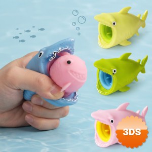 Sürpriz Karakterli Köpek Balığı Tasarımlı Squishy 12'li Paket Minik Balıklı