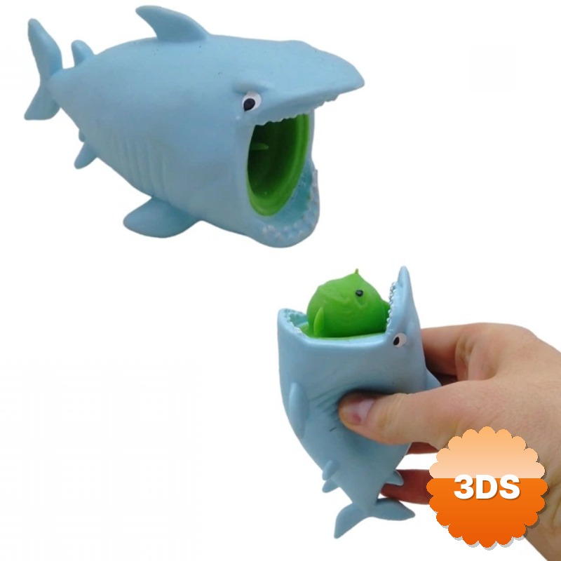 Sürpriz Karakterli Köpek Balığı Tasarımlı Squishy 12'li Paket Minik Balıklı