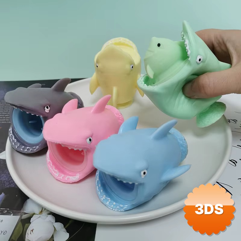 Sürpriz Karakterli Köpek Balığı Tasarımlı Squishy 12'li Paket Minik Balıklı