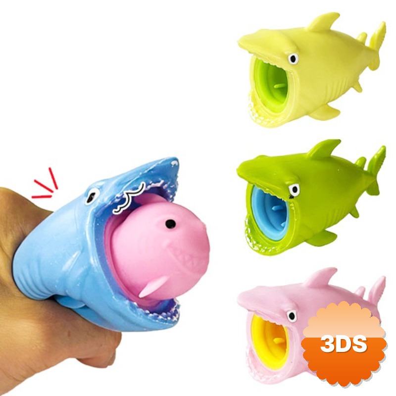 Sürpriz Karakterli Köpek Balığı Tasarımlı Squishy 12'li Paket Minik Balıklı