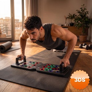 Çok Fonksiyonlu Renk Kodlu Şınav Tahtası Katlanabilir Spor Aleti