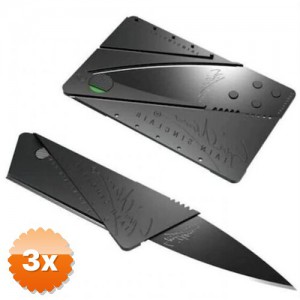 3 Adet Cardsharp Kredi Kartı Şeklinde Bıçak Kutusuz