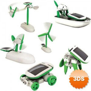 Güneş Enerjili Robot Oluşturma Seti Solar Kit 6 in 1
