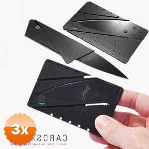 3 Adet Kredi Kartı Şeklinde Kart Bıçak 8,5x5,5 cm