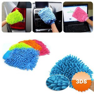 Mikrofiber püsküllü araç yıkama eldiveni