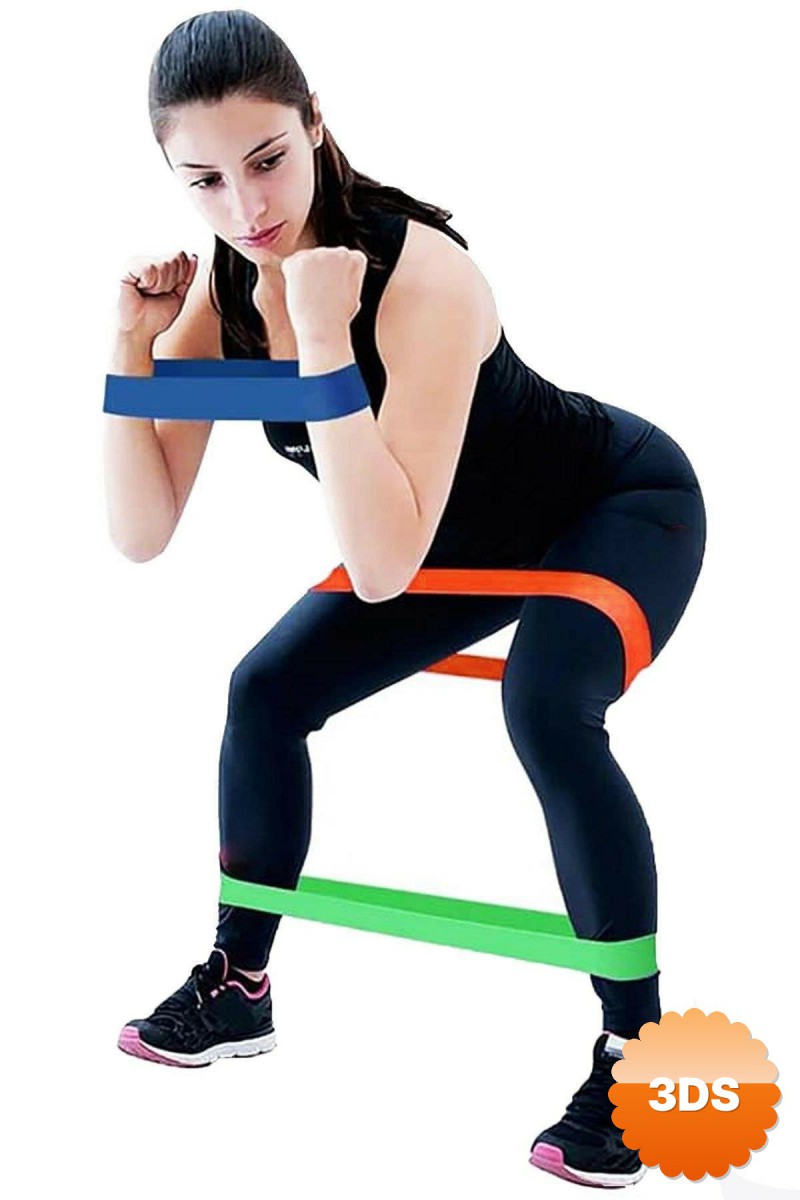 Pilates Direnç Lastiği Seti 5 Adet