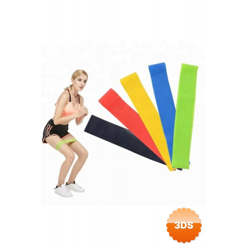 Pilates Direnç Lastiği Seti 5 Adet