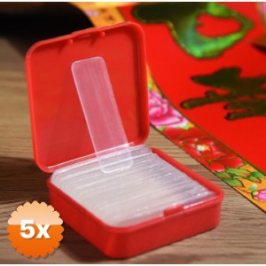 5 Adet Çift Taraflı Bant Seti 60 Parça Nano PU Jel 1x4.5 cm