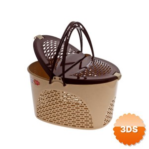 Smart Büyük Oval Piknik Sepeti 28x37x48.5 cm