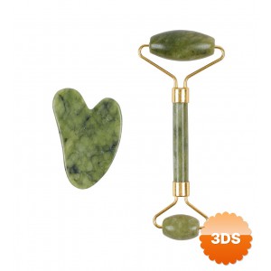 Jade Roller Gua Sha Taşı Seti