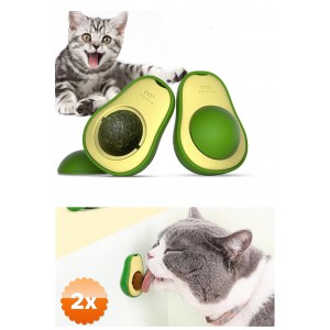 2 Adet Avokado Tasarımlı Kedi Yalama Topu