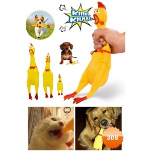 Ses Çıkaran Tavuk Kedi Köpek Oyuncağı 30 cm