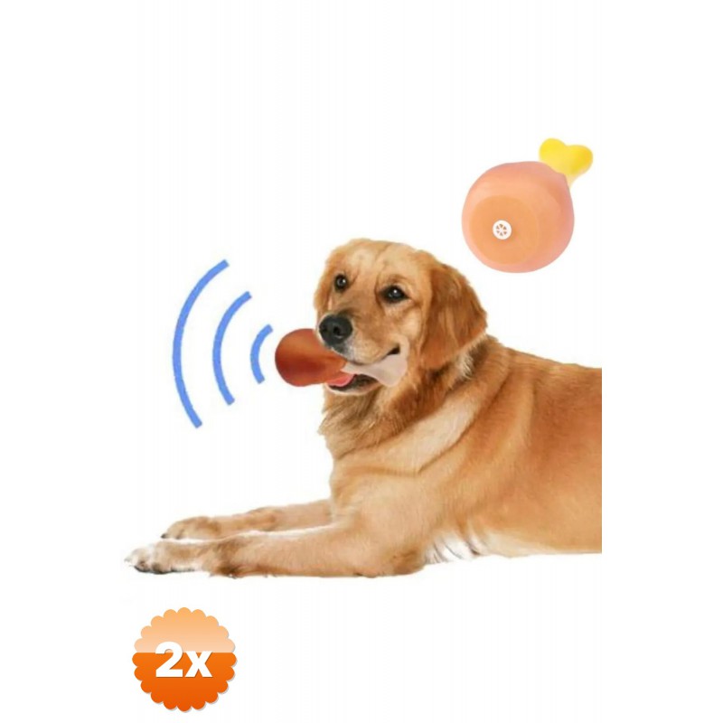 2 Adet Köpekler İçin Sesli Oyuncak Tavuk Butu