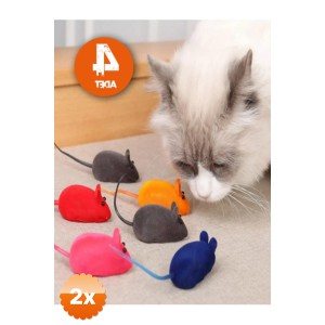 2 Paket Kedi Eğitim Oyun Faresi 4 Adet