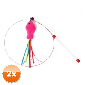 2 Adet Balıklı Kedi Oyun Oltası 90 Cm