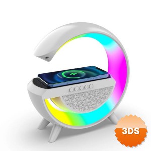 Kablosuz Şarj Standlı RGB Hoparlör