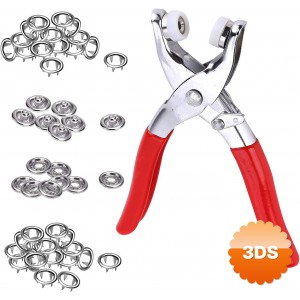 Metal Çıtçıt Pensesi ve Düğme Seti 11 mm