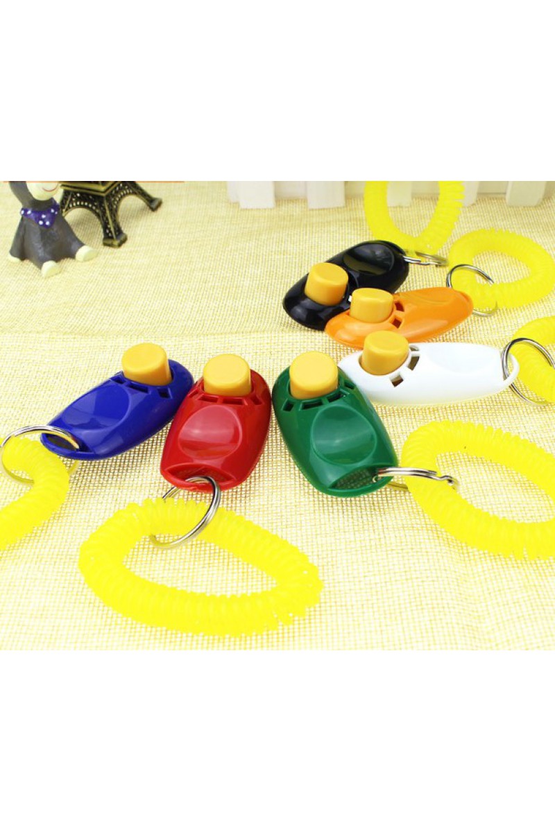 Köpek Eğitimi Clicker Renkli Uyarı Sesli Eğitim Aracı