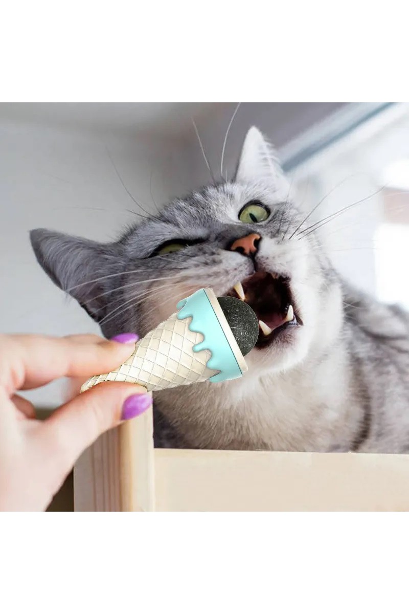 2 Adet Dondurma Şeklinde Kedi Nanesi Oyuncağı