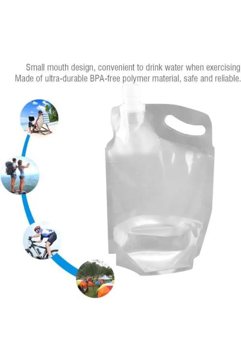 3 - Adet Plastik Kapaklı Su Torbası 1 Litre