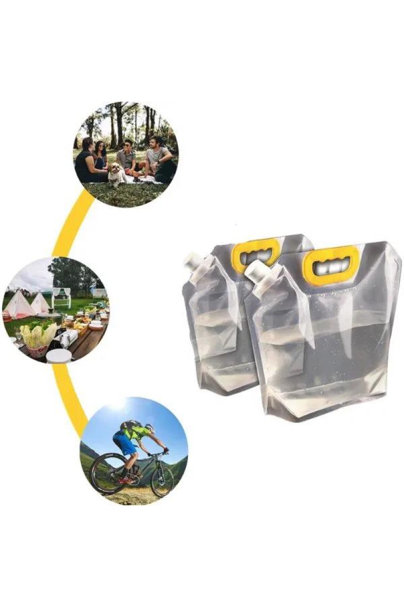 Dayanıklı Plastik İçecek Çantası 1 Litre BPA İçermez