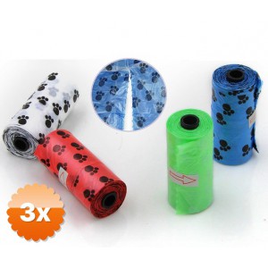 3 Adet Köpek Kaka Poşeti 4'lü Set