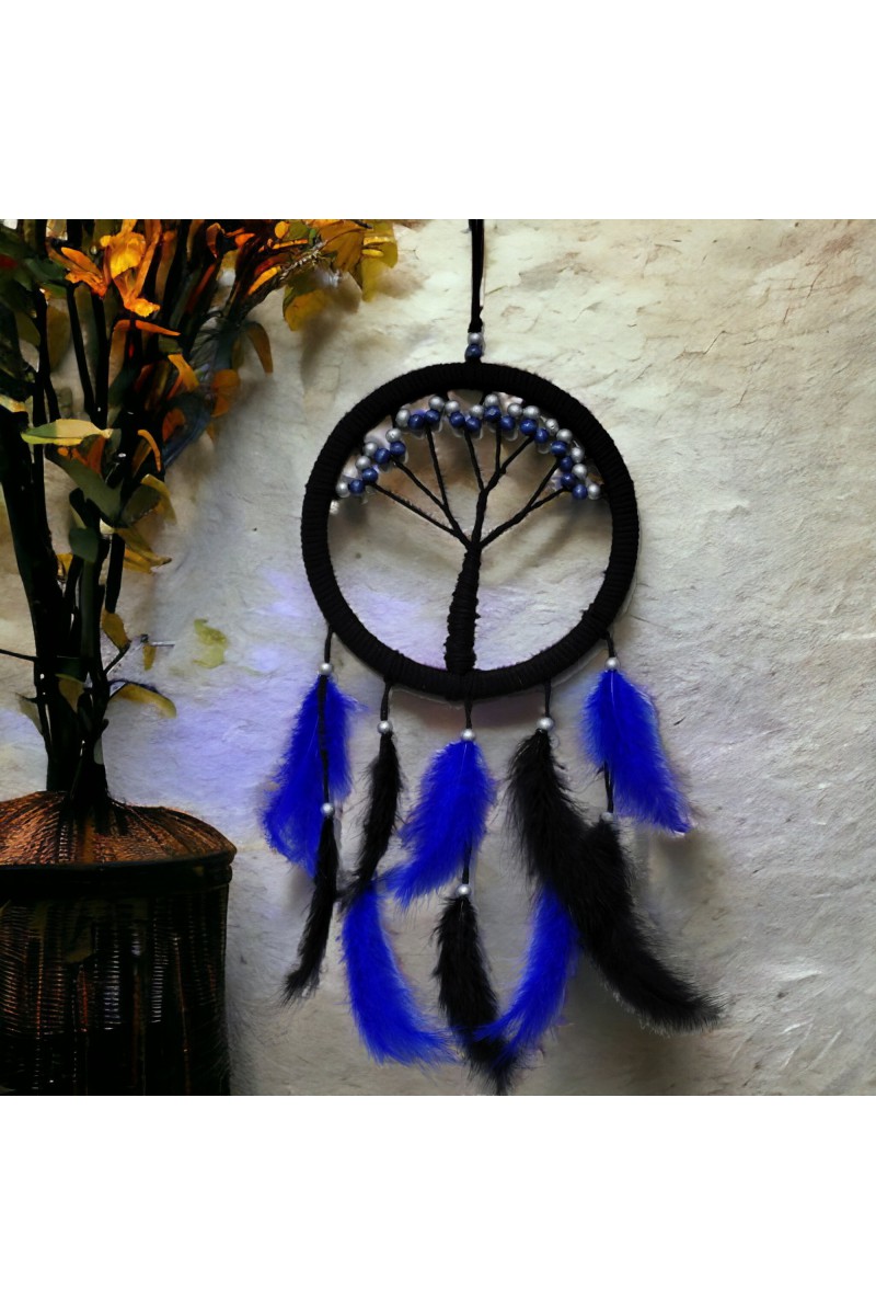 Mavi İncili Hayat Ağacı Dream Catcher 57x22 cm