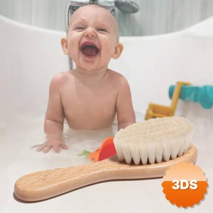 Keçi Kılı Organik Bebek Banyo Tarağı