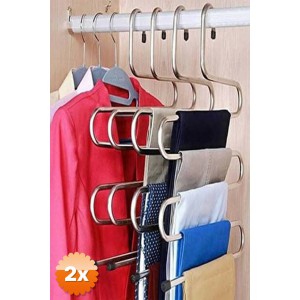 2 Adet Krom Pantolon Askısı