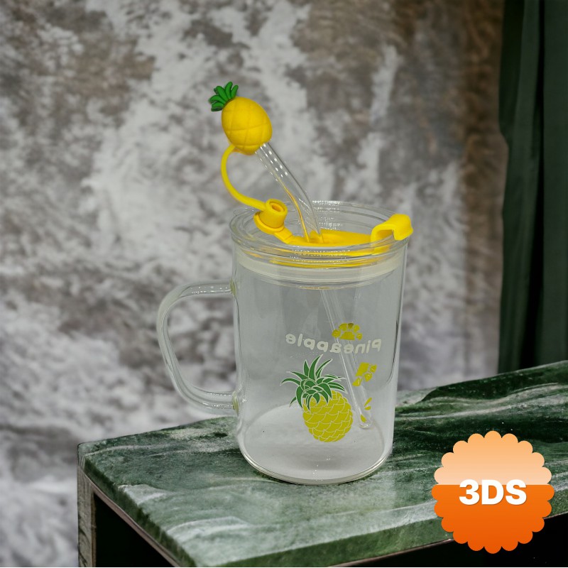 Ananas Tasarımlı Kupa Bardak