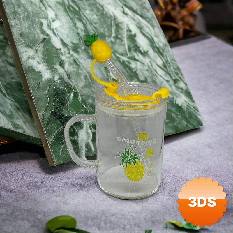 Ananas Tasarımlı Kupa Bardak
