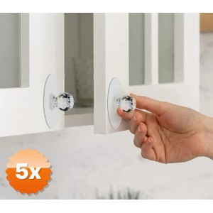 5 Adet Kristal Görünümlü Tutacak Seti 4 Adet