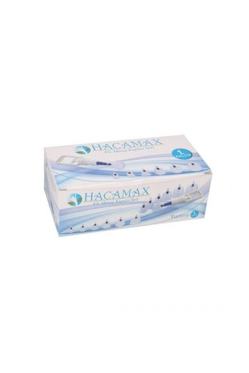 Hacamax 6 Adet Kupa Seti Seperatörlü Kutulu Hacamat Seti
