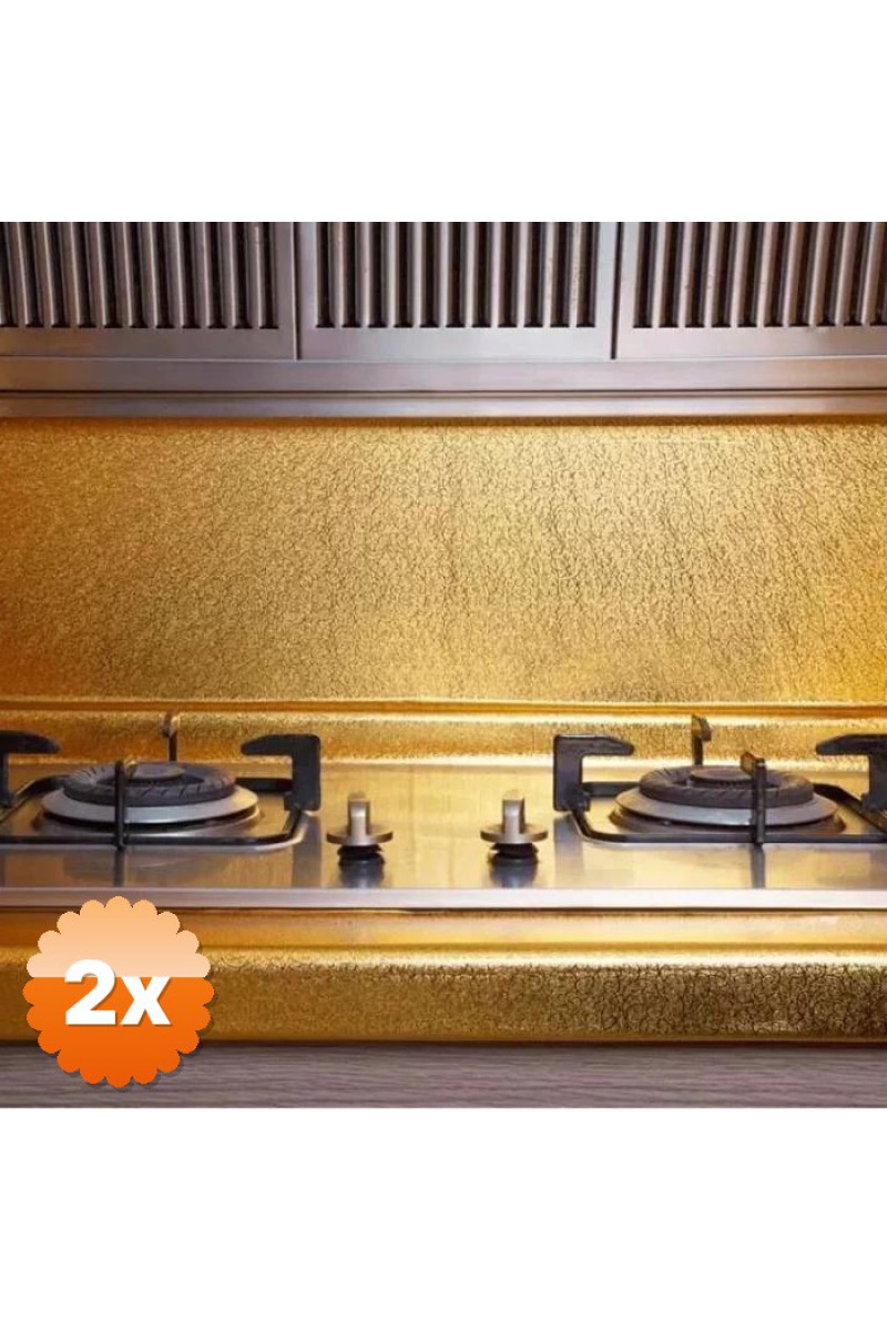 Yapışkanlı Gold Mutfak Tezgah Folyosu 40 cm x 1 Metre