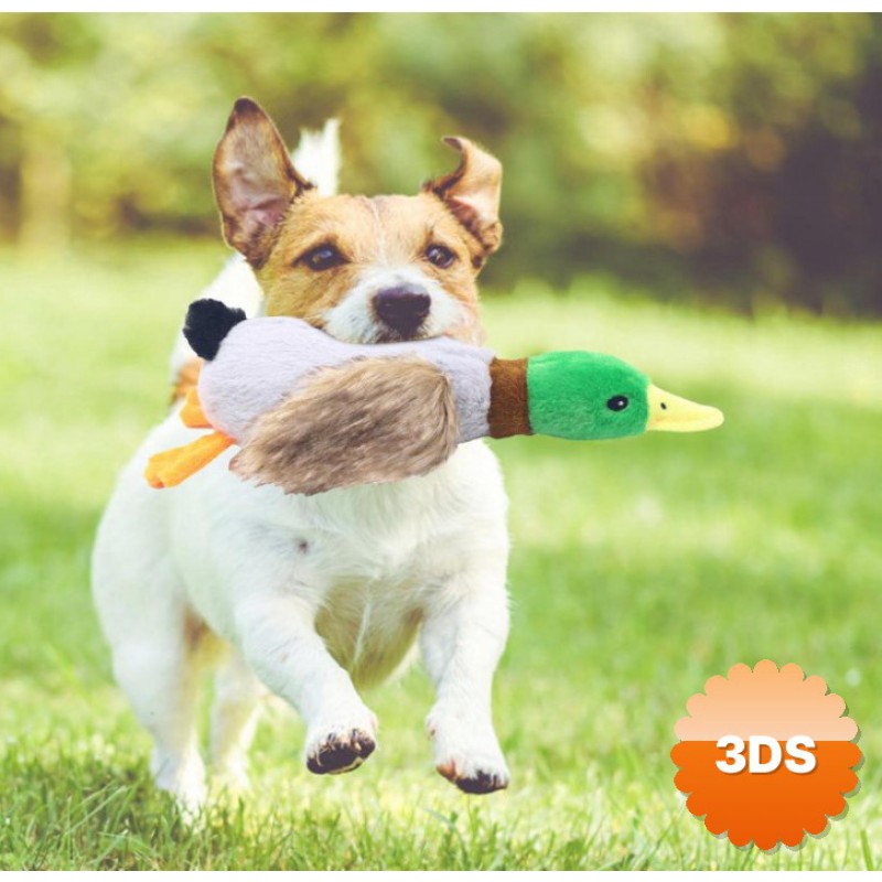 Sesli Ördek Şekilli Peluş Köpek Oyuncağı