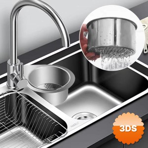 Kuğu Tasarımlı Paslanmaz Lavabo Drenaj Sepeti