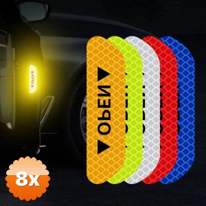 8 Adet Reflektif Araç Kapı Stickerı
