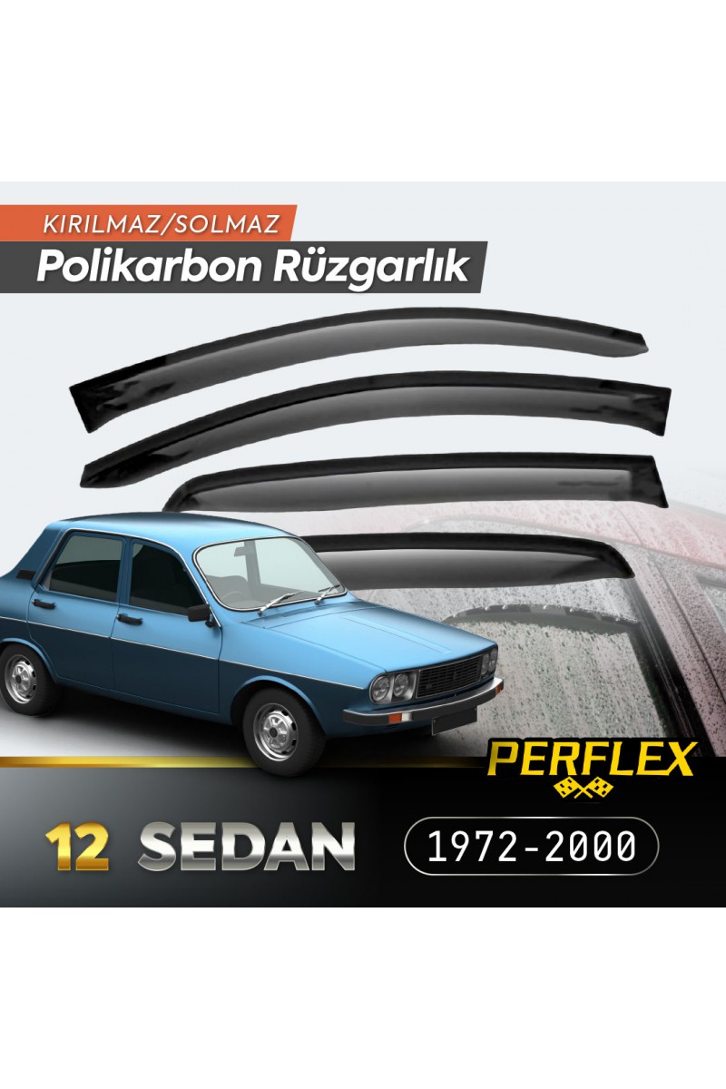 Renault 12 Sedan 1972-2000 Cam Rüzgarlığı V2 Mugen