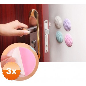 3 Adet Çok Amaçlı Silikon Kapı Duvar Koruyucu Tampon 4'lü Paket