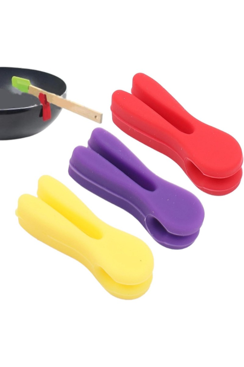 Silikon Tava Kaşık Tutacağı 3 lü Paket