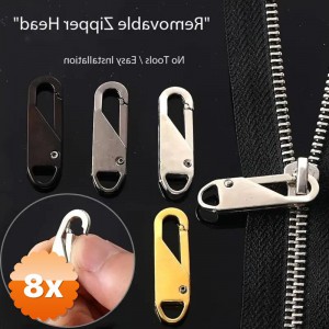 8 Adet Fermuar Sürgüsü Başlığı Yedeği Metal Onarım Seti
