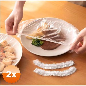 2 Adet Lastikli Tencere ve Tabak Bonesi 100 Adet 20 cm