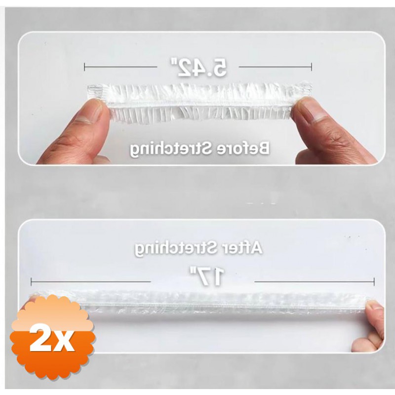 2 Adet Lastikli Tencere ve Tabak Bonesi 100 Adet 22 cm