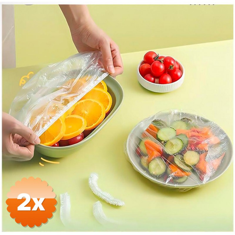 2 Adet Lastikli Tencere ve Tabak Bonesi 100 Adet 22 cm