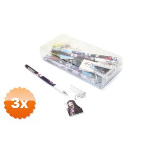 3 Adet Anime Figürlü Tükenmez Kalem 1 Adet