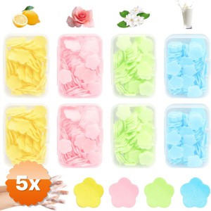 5 Paket Sihirli Sabun Çiçek Şeklinde Dilimli