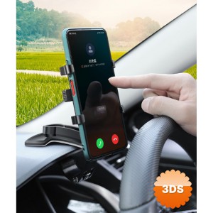 Araba Gösterge Üstüne Takılan 360 Derece Oynar Başlıklı Telefon Tutucu